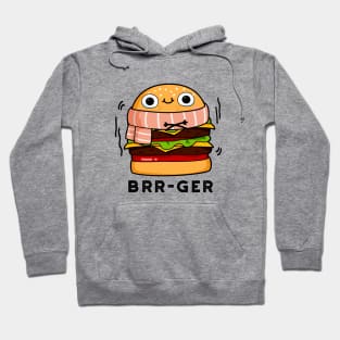 Brr-ger Cute Freezing Burger Pun Hoodie